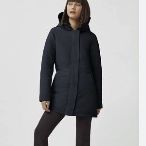 Canada Goose Women's Victoria Parka Puffer Jacket Winter Coat with Hood Navy XS